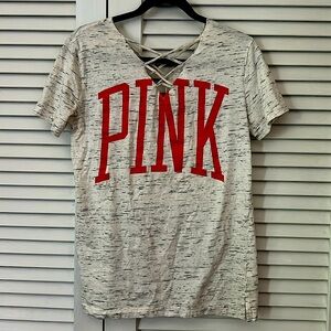 Victoria’s Secret Pink Womens T-Shirt XS Grey